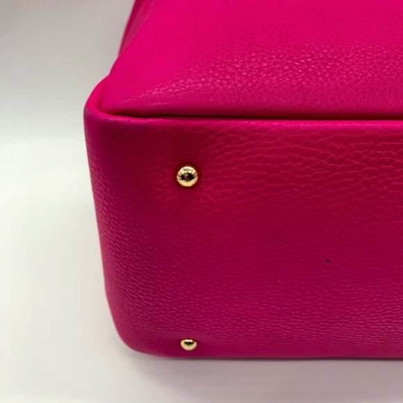 Dolce & Gabbana Pink Pebbled Leather Satchel Bag - Picture 9 of 16